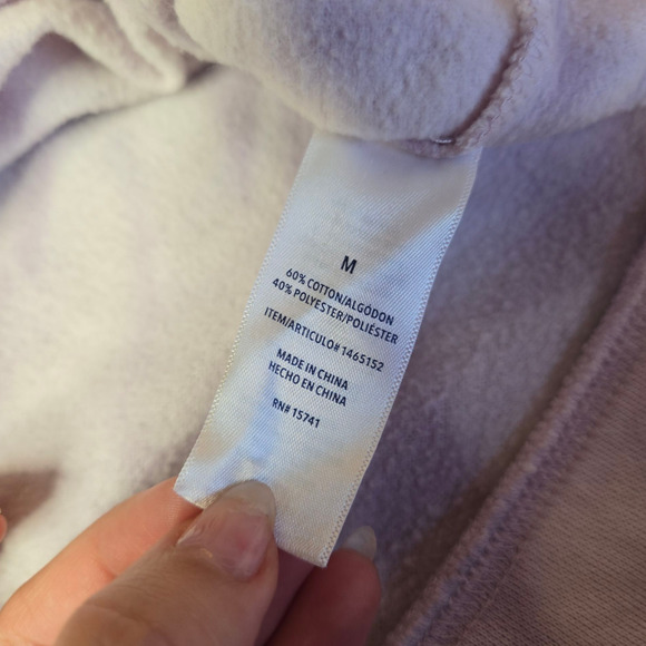 Splendid Lavender Purple Tie Dye Crewneck Light Relaxed Sweatshirt Size Medium - Picture 4 of 8